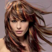 каскад с чёлкой