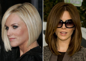 Каре с удлиненными прядями