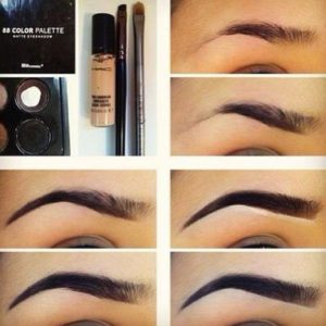 Чем красить брови