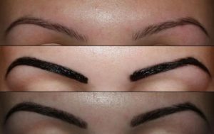 Покраска бровей
